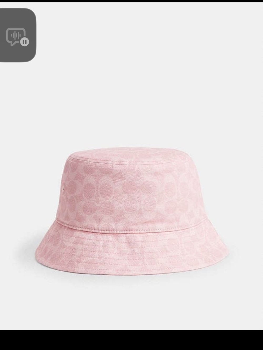 100% authentic Coach bucket hat